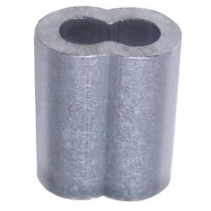   Aluminum Duplex Oval Crimping Sleeve Set for 1/4 Diameter Wire Rope