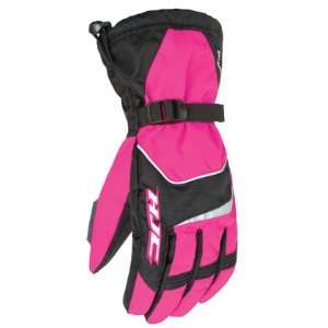  HJC Waterproof Womens Storm Snowmobile Gloves Pink Black 