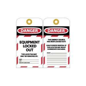   Tag   Equipment Locked Out   Energy Source Locked Out   Pack of 25