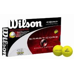 Wilson Smart Core Golf Balls (18 pack) Color Yellow  